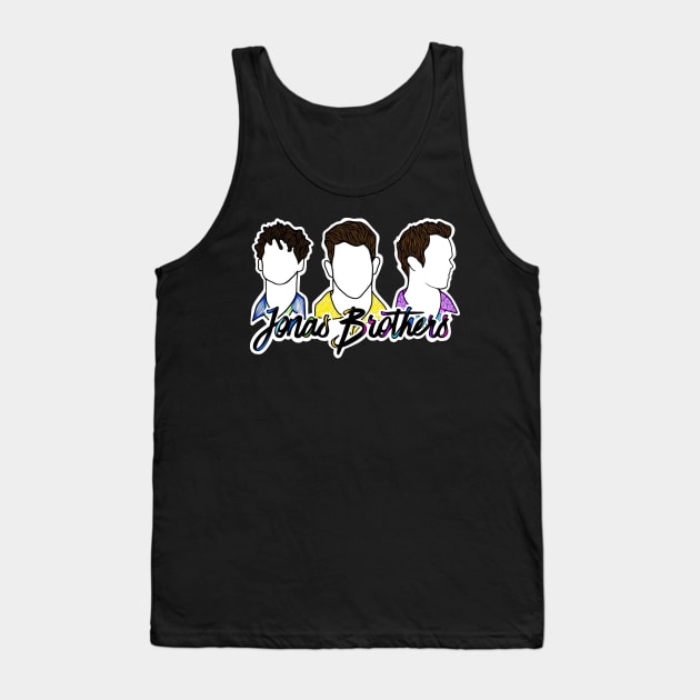 The Jonas Brothers 4 Tank Top by Lula Pencil Art